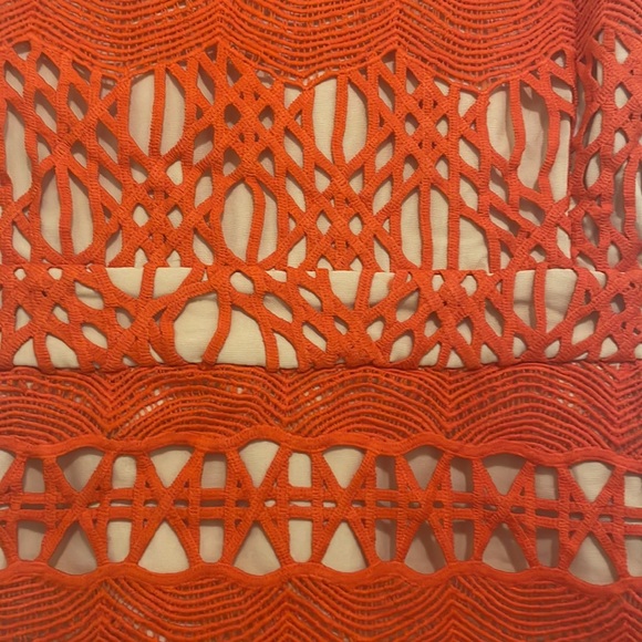 Revolve Endless Rose orange lace dress with nude lining Size Small - Picture 2 of 4